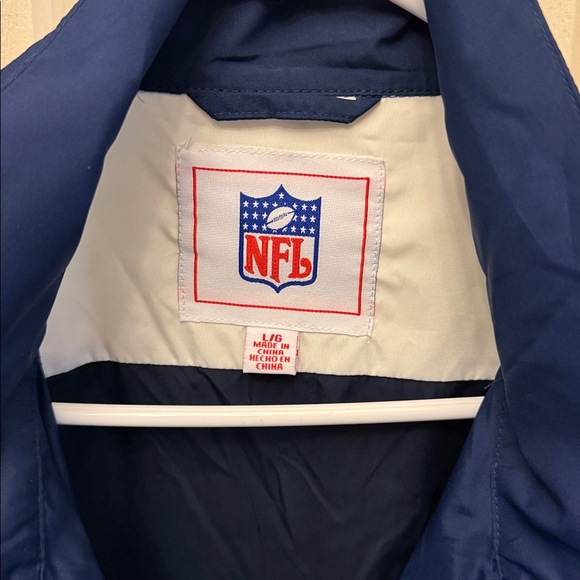 NFL Men's Navy and Silver Windbreaker - Picture 2 of 4